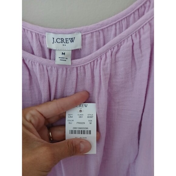 New J. Crew Ruffle-Strap Gauze Maxi Dress - Picture 6 of 10